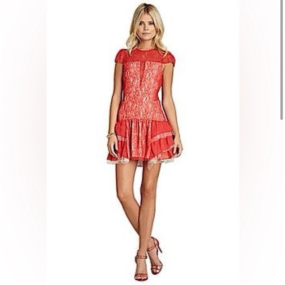 BCBGeneration Red lace dress